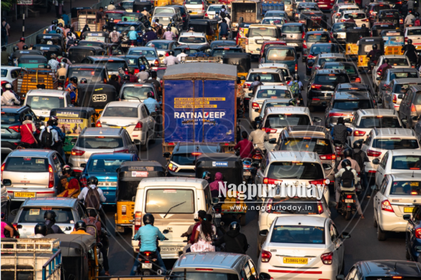 Nagpur suffocates under vehicle boom; traffic, pollution at breaking point