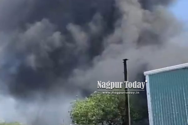 नागपुरच्या भांडेवाडी-बीडगाव परिसरात भीषण आग; ८ गोदाम जळून खाक!