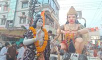 Video : रामनवमी पर गोंदिया ” राममय ”  भक्ति का सागर , फूलों की बारिश, आतिशबाजी दमदार