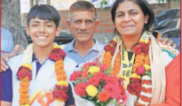 Nagpur boxer Alfiya accorded warm welcome in city