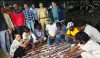 Late-night raid: Gambling den busted in Nagpur, nine accused booked