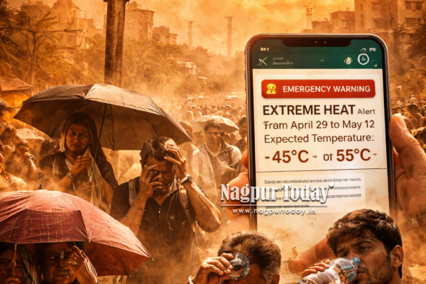 Heatwave hoax vs real heat: Viral ‘55°C Emergency’ message triggers panic in Nagpur