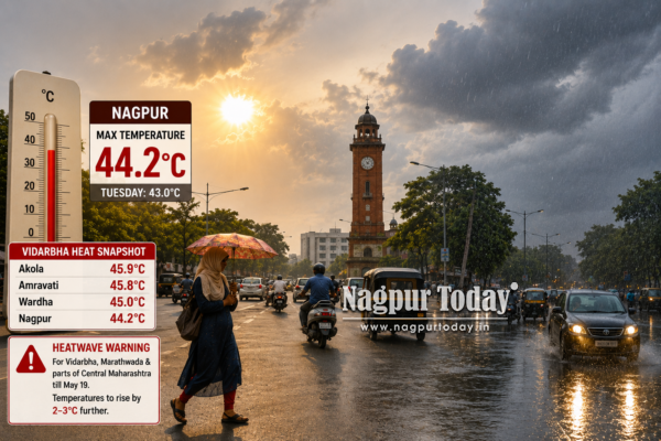 Vidarbha Heatwave: Nagpur Crosses 44°C, Akola Hottest at 45.9°C