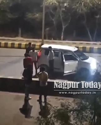 Video गोंदिया: हाईवे पर ‘गदर’: मामूली कट लगा तो BSF जवान ने तानी रिवाल्वर, बीच सड़क पर फायरिंग से दहशत , एक जख्मी