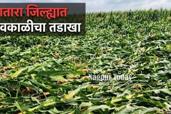 साताऱ्यात अवकाळी पावसाचा कहर; लक्ष्मी टेकडी परिसरातील ४० घरांचे नुकसान