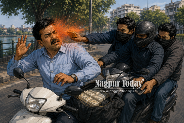 Chilli powder attack: Forex Manager robbed of Rs 7.16 lakh near Ambazari Lake