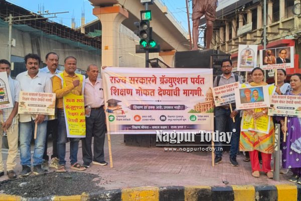 पदवीपर्यंतचे शिक्षण मोफत करा; विजेंद्र कळंबे यांचा नागपुरात लॉंग मार्च