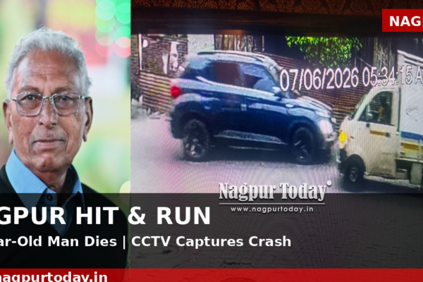 नागपुर में हिट एंड रन का खौफनाक मामला: 72 वर्षीय बुजुर्ग की मौत, CCTV में कैद हादसा, पांच दिन बाद भी आरोपी फरार