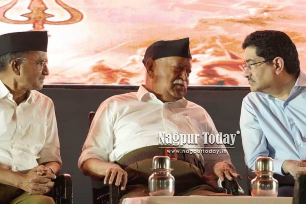 ‘India Must Lead, Not Dominate’: Bhagwat’s Message as Kumar Mangalam Birla Hails RSS in Nagpur