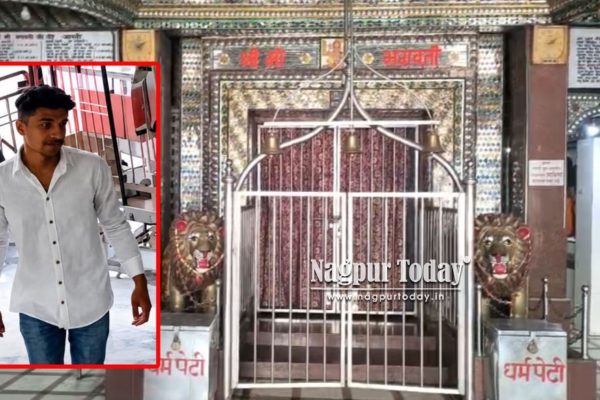 Youth steals gold pendant from temple in Dhantoli, Nagpur; CCTV captures act