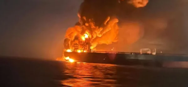Drone attack triggers blast on US-owned tanker at Egyptian port