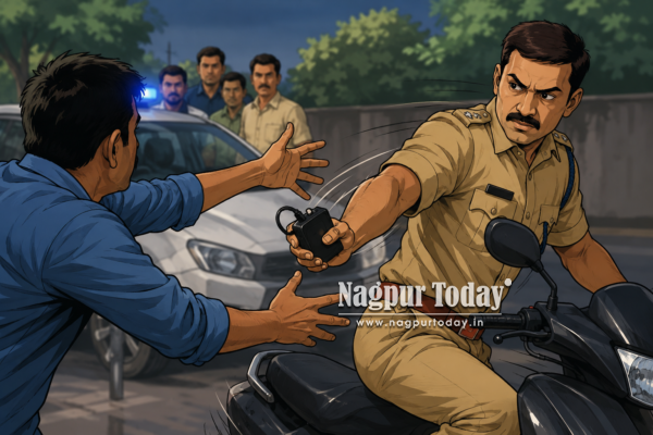 Bribe trap goes awry: Sitabuldi PSI snatches hidden recorder, escapes ACB net
