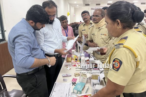 Nagpur Police Health Mission Begins, 90+ Personnel Screened at Lakadganj Police Station