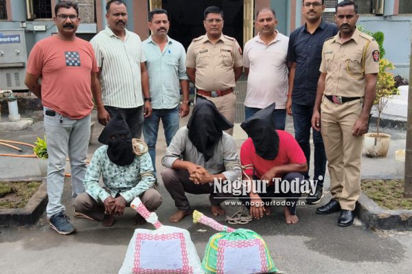Three arrested with over 10 kg of ganja worth Rs 33.41 lakh in Kalamna drug bust
