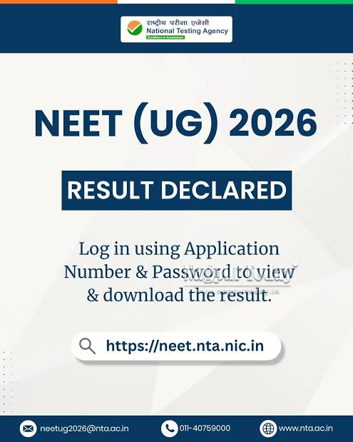 NEET UG 2026 results declared, 11 lakh candidates qualify - Nagpur Today