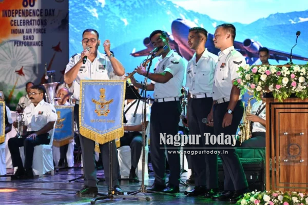 Nagpur: IAF Band Captivates Audience at Independence Day Concert