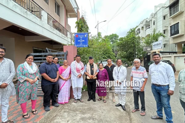मनपाद्वारे माजी सैनिकांच्या निवासस्थानी ‘नामफलक’