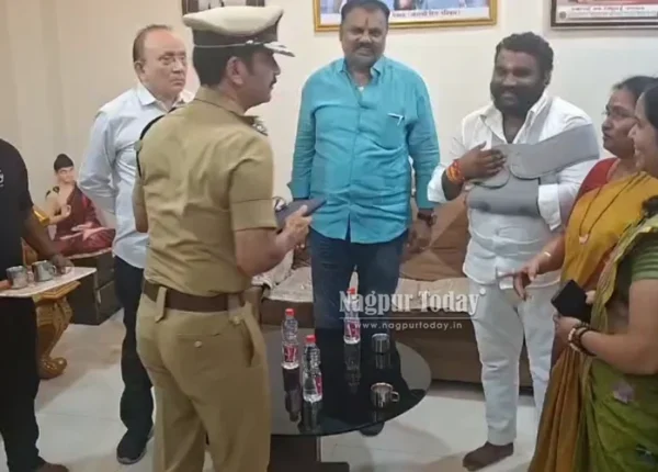 Nagpur CP visits Congress Corporator’s house after firing; assures family of swift action