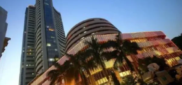 Sensex gains over 100 pts, Nifty hovers around 23,100
