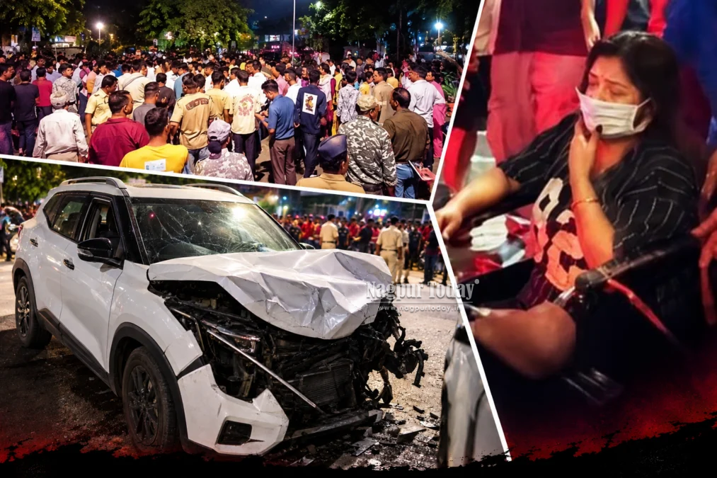 Woman Driver Hits Multiple People Near Dinshaw Factory in Nagpur; Four Seriously Injured