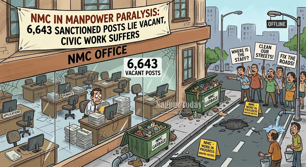 NMC in manpower paralysis: 6,643 sanctioned posts lie vacant, civic work suffers