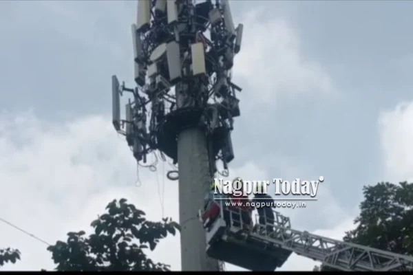 Nagpur Drama as Man Climbs Tower Near MLA Hostel