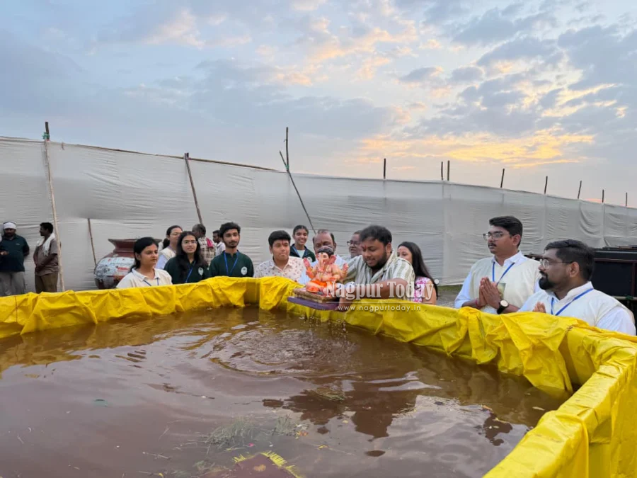 Nagpur Sees Strong Public Response to Eco-Friendly Ganesh Visarjan