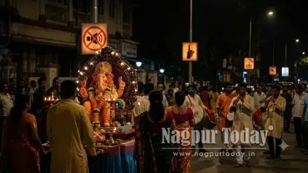 नागपुरात गणेश विसर्जन मिरवणुकीत डीजेबंदीचे नियम धाब्यावर;तिघांवर गुन्हे
