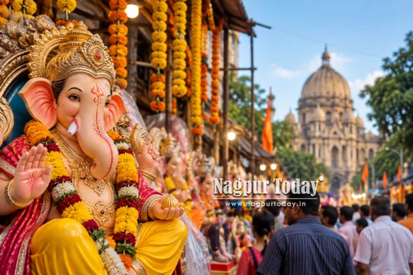 Ganesh Chaturthi 2026: Bappa Arrives in Nagpur as City Begins 12-Day Festive Celebrations