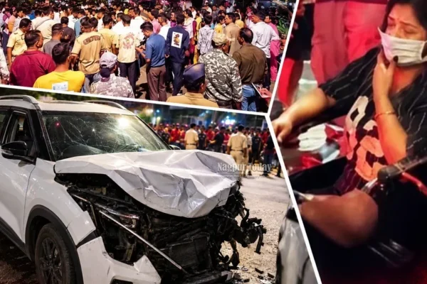 गोरेवाड्यात महिला कारचालकाचा कहर; भरधाव सेल्टॉसने ७ जणांना उडवले