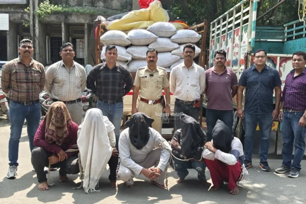 कळमना येथे सुपारी चोरीचा पर्दाफाश! गोदाम फोडून १८ लाखांची सुपारी लंपास; पाच आरोपी अटकेत