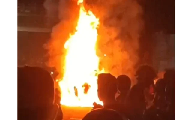 Nagpur-Katol Road Accident: Alto Car Overturns, Catches Fire