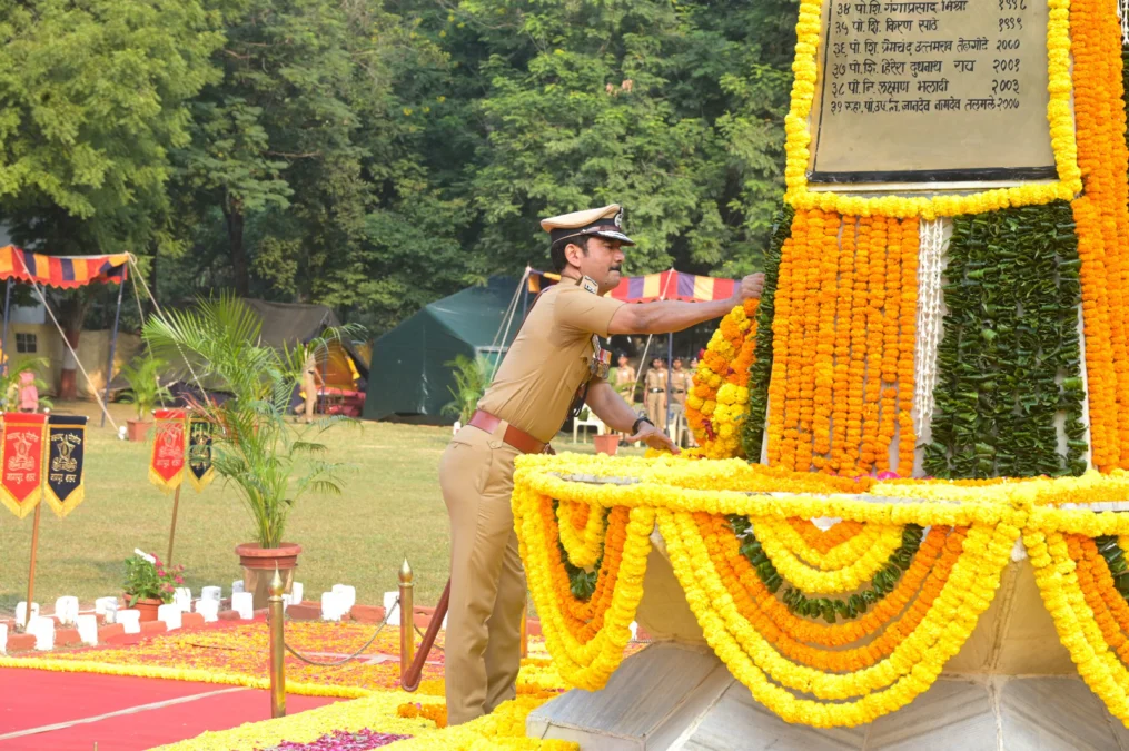 नागपुर में शहीद पुलिस स्मृति दिवस पर वीर जवानों को भावपूर्ण श्रद्धांजलि
