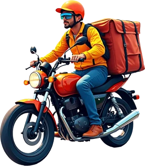Moving motorcycle advertisement