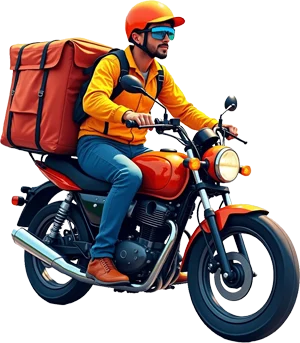 Moving motorcycle advertisement