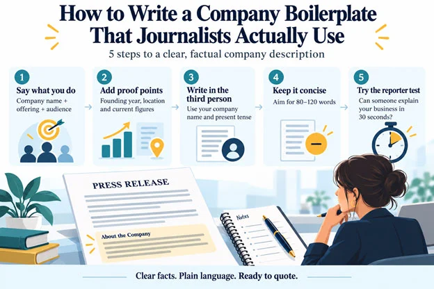 How to Write a Company Boilerplate That Journalists Actually Use