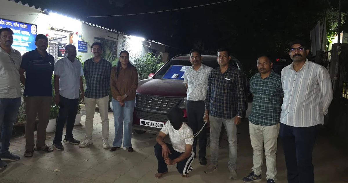 हसनबाग चौकात मध्यरात्री कारमधून हवेत गोळीबार; दहशत निर्माण करणारा आरोपी वणीहून अटक